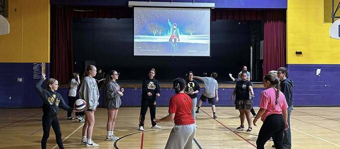 Student Dancing During the Incentive